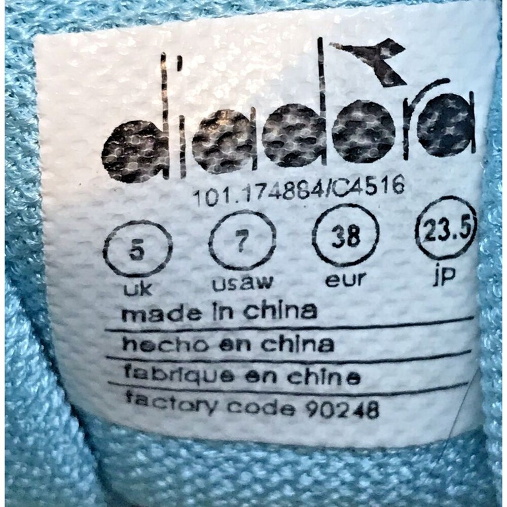 Diadora Kuruka 4 Running Shoes Women's 7 Gray 90248 Low Top Lace Up Sneakers - Picture 9 of 10